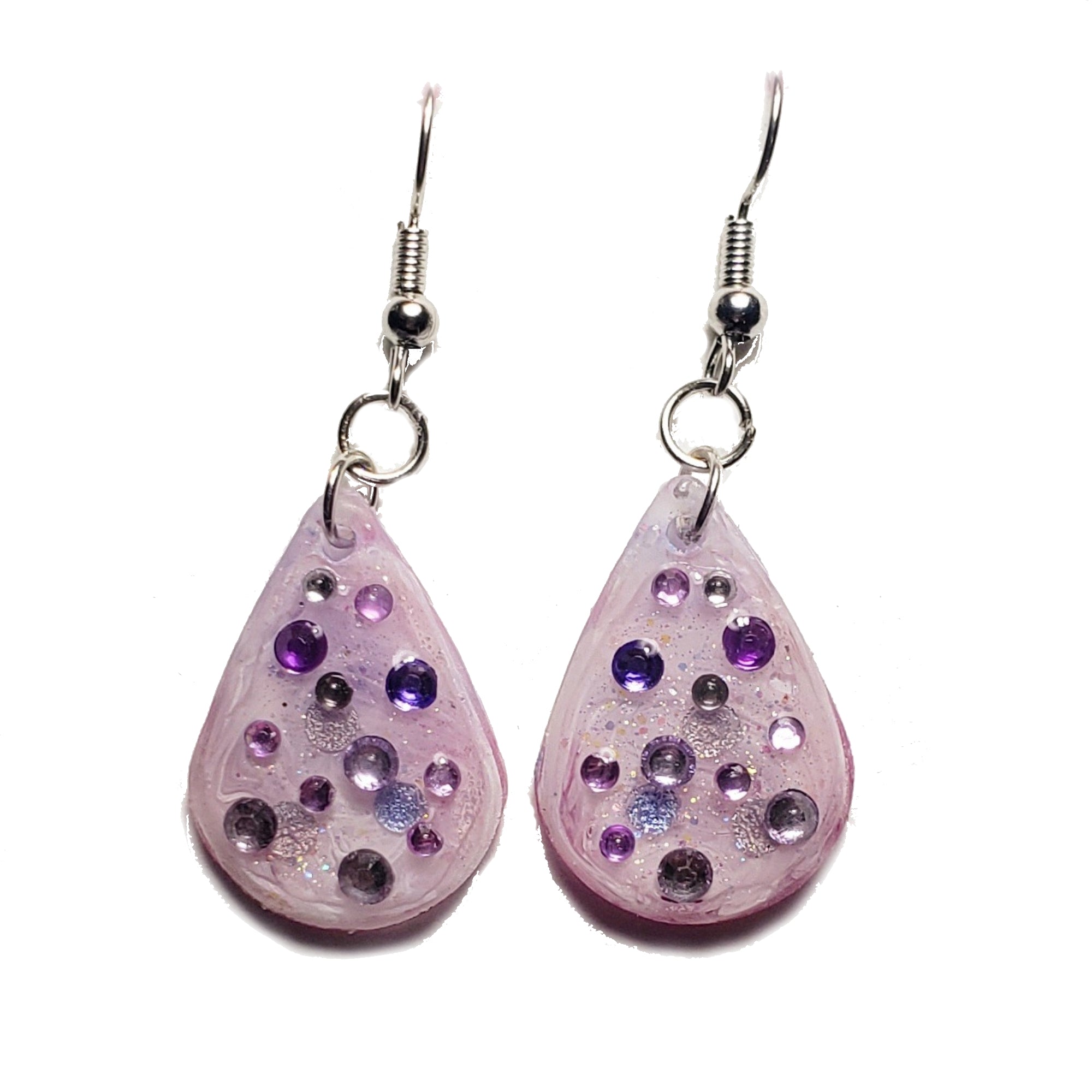 Teardrop Amethyst Earring Set, Light, Durable Sparkling Shades of Pink & Violet Purple Imperial Topaz, All Occasion, February Birthday