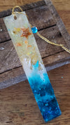 Resin Bookmark, Beach Theme, Solid Durable Shimmer, 3D Ornament, Accessory for Special Novel Loving Person, Customizable, Any Occasion