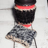 Cup Cozy, Travel Cup Warmer, Natural Wool- Granite Grey