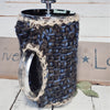 French Press Cozy, Cafetiere Bean Blanket, Bean Belt Cover- Denim Blue