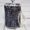 French Press Cozy, Cafetiere Bean Blanket, Bean Belt Cover- Denim Blue