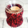 Pour Over Coffee Cozy Cover, Insulating Carafe- Brick Red w/Mocha