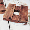 Rustic Wooden Soap Dish &amp; Teapot Trivet - Square