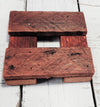 Rustic Wooden Soap Dish &amp; Teapot Trivet - Square