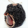 Teapot Cozy, Country Knit Farmhouse, Natural Wool, 4-6 Cup: Black