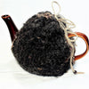 Teapot Cozy, Country Knit Farmhouse, Natural Wool, 4-6 Cup: Black