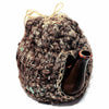 Teapot Cozy, Country Knit Farmhouse, Natural Wool, 4-6 Cup: Mocha with Grey