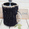 French Press Cozy, Cafetiere, Bean Blanket Belt Cover- Black Reversible